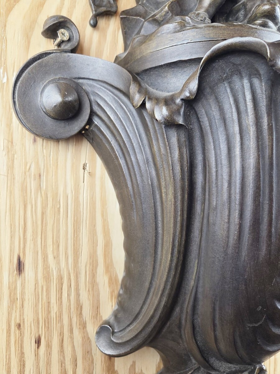 Patinated bronze fountain, 19th century