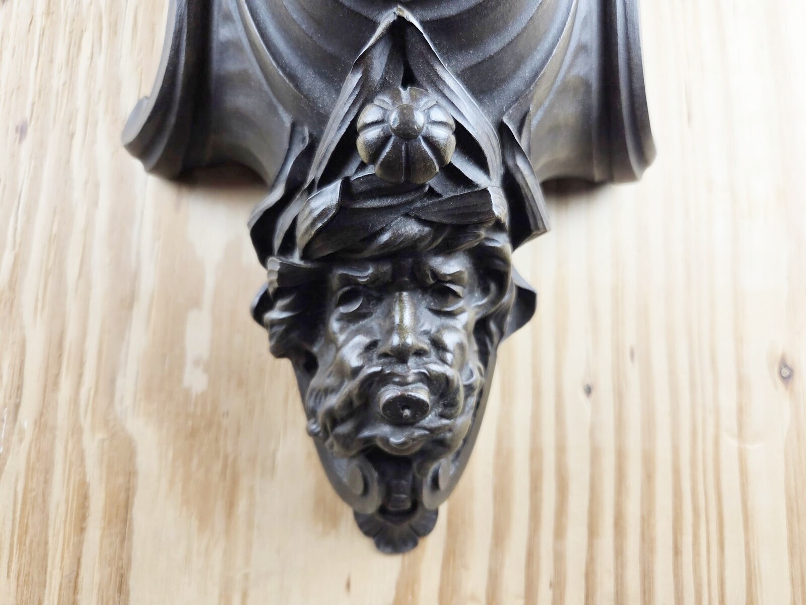 Patinated bronze fountain, 19th century