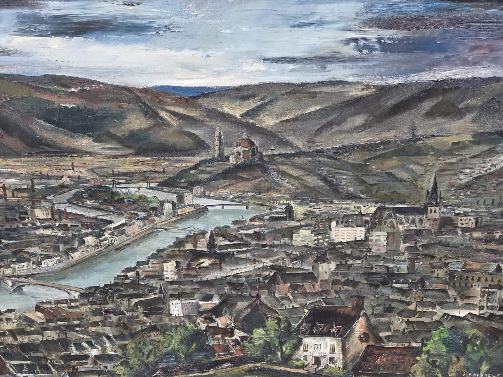 Paul Daxhelet (1905 - 1993) Belgian school, oil on canvas 