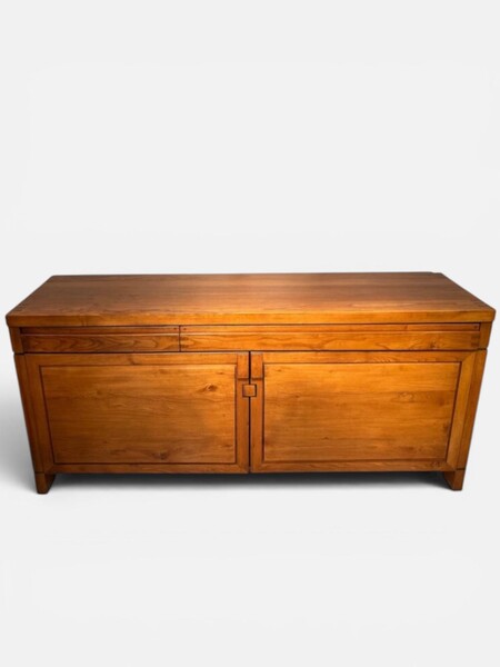 Pierre Chapo, R08 sideboard in solid elm, circa 1960