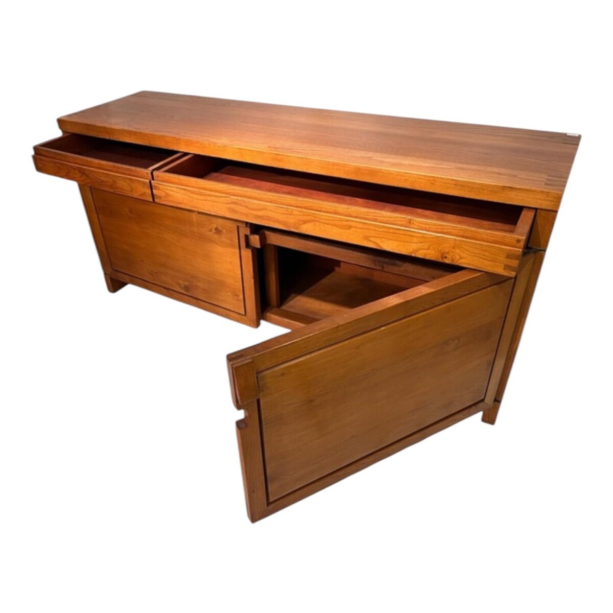 Pierre Chapo, R08 sideboard in solid elm, circa 1960