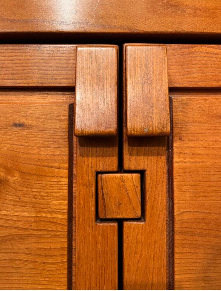 Pierre Chapo, R08 sideboard in solid elm, circa 1960