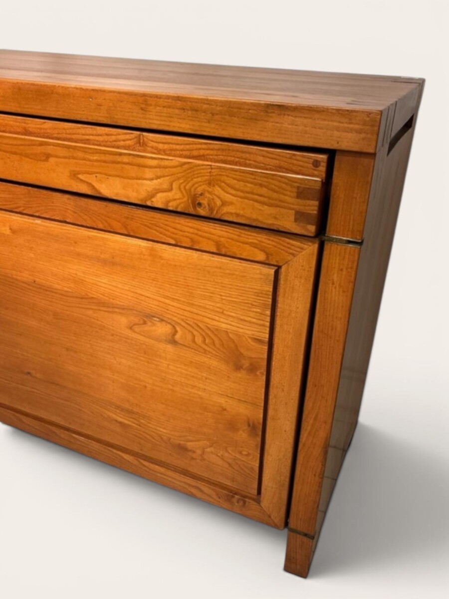 Pierre Chapo, R08 sideboard in solid elm, circa 1960