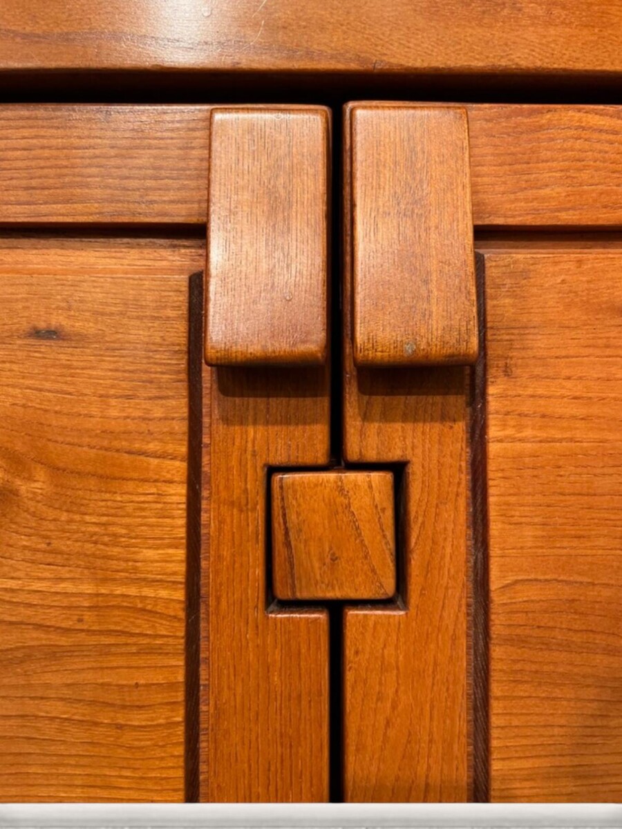 Pierre Chapo, R08 sideboard in solid elm, circa 1960