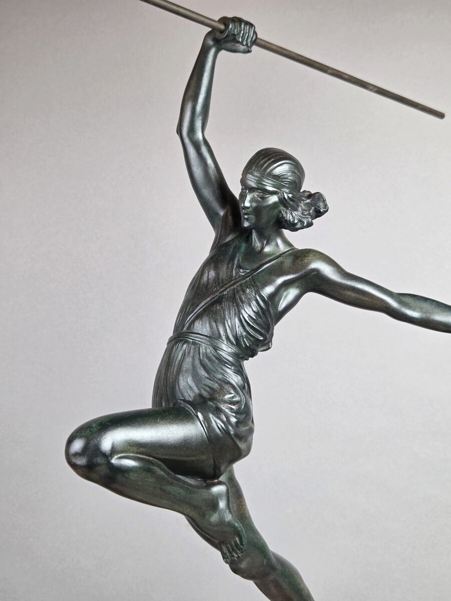 Pierre le Faguays, Max le Verrier Bronze with green patina 