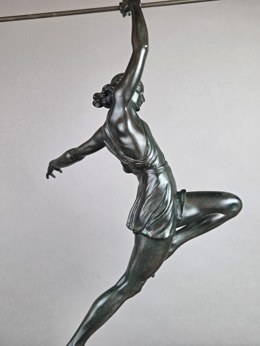 Pierre le Faguays, Max le Verrier Bronze with green patina 