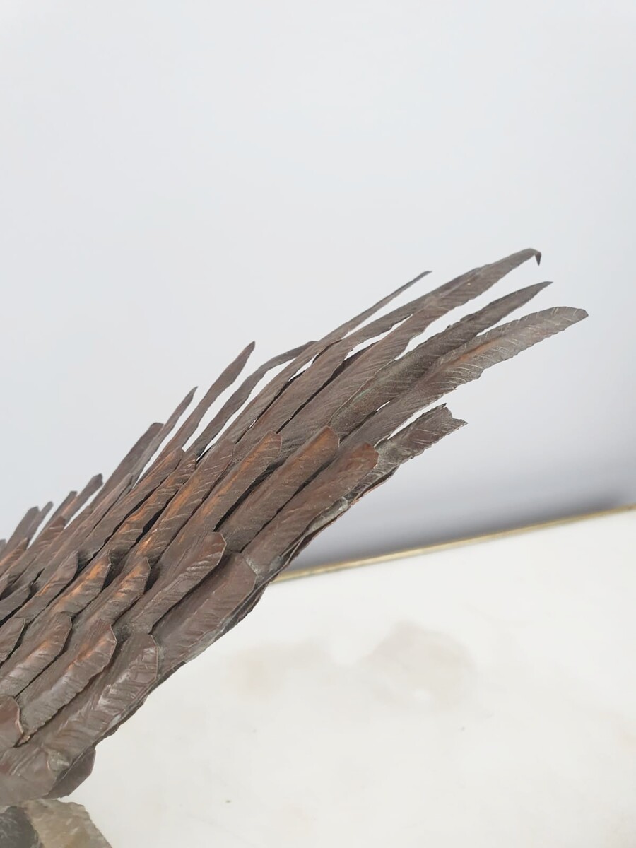 PINTENS Roger, Falcon in wrought iron and copper