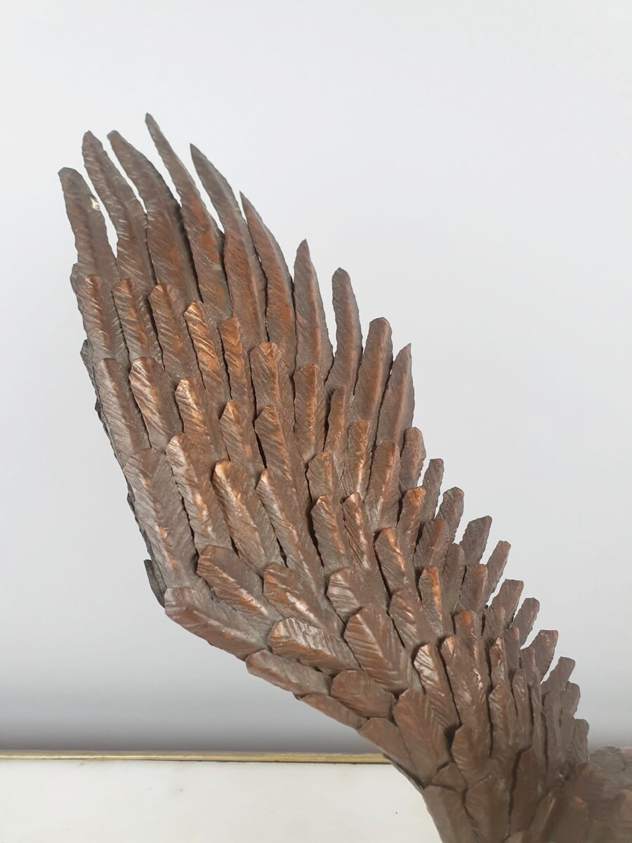 PINTENS Roger, Falcon in wrought iron and copper