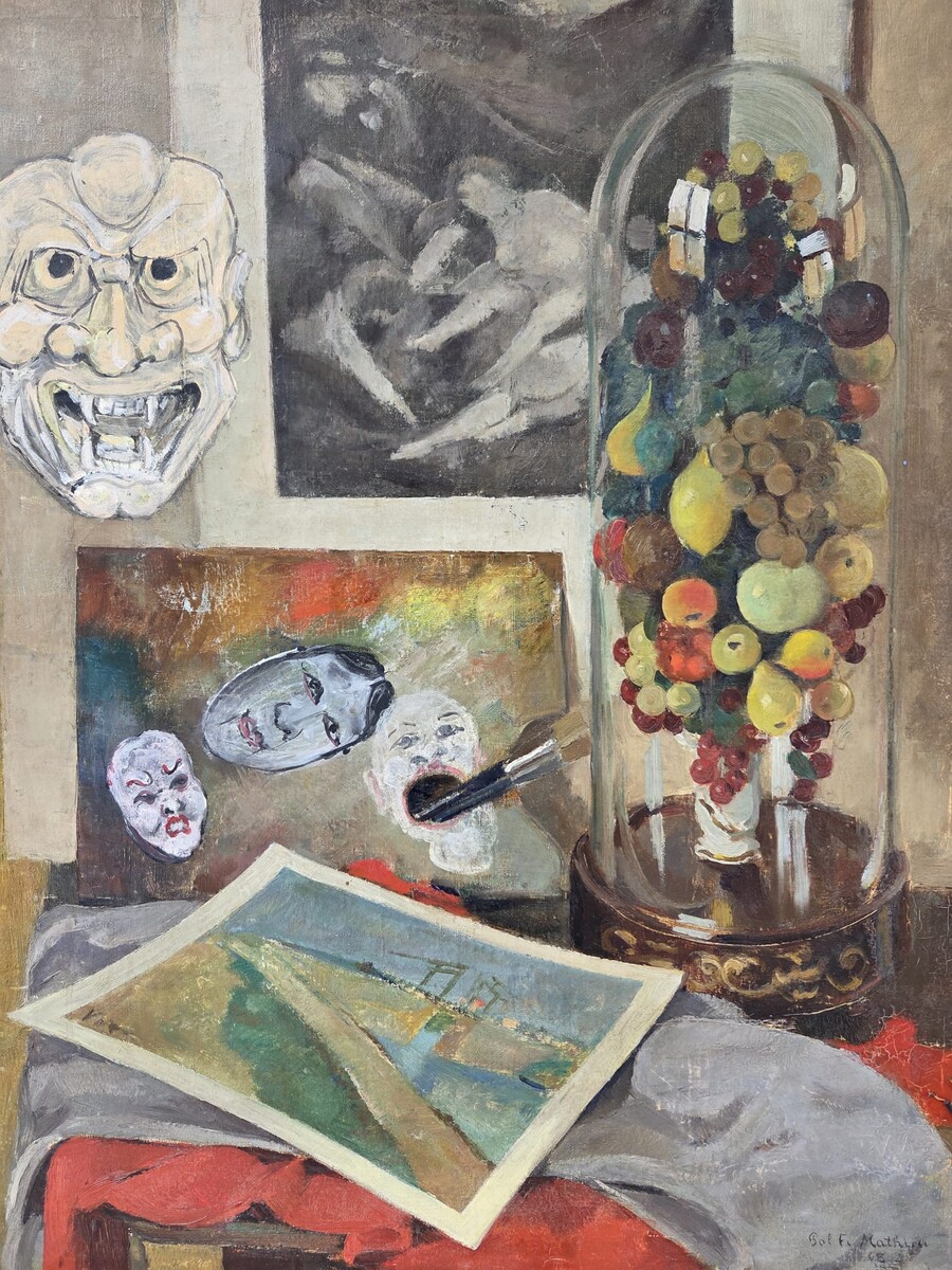 Pol F. Mathieu, Belgian school, 20th century, Oil on canvas 