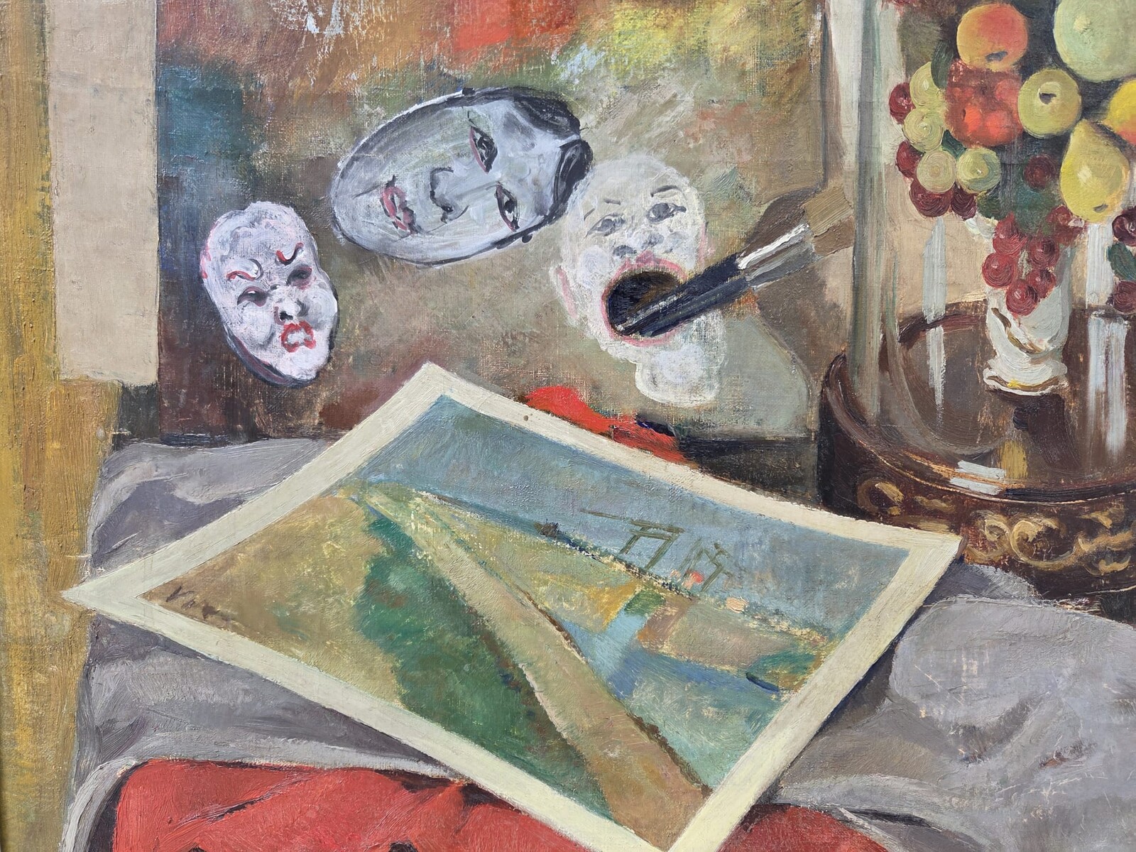 Pol F. Mathieu, Belgian school, 20th century, Oil on canvas 