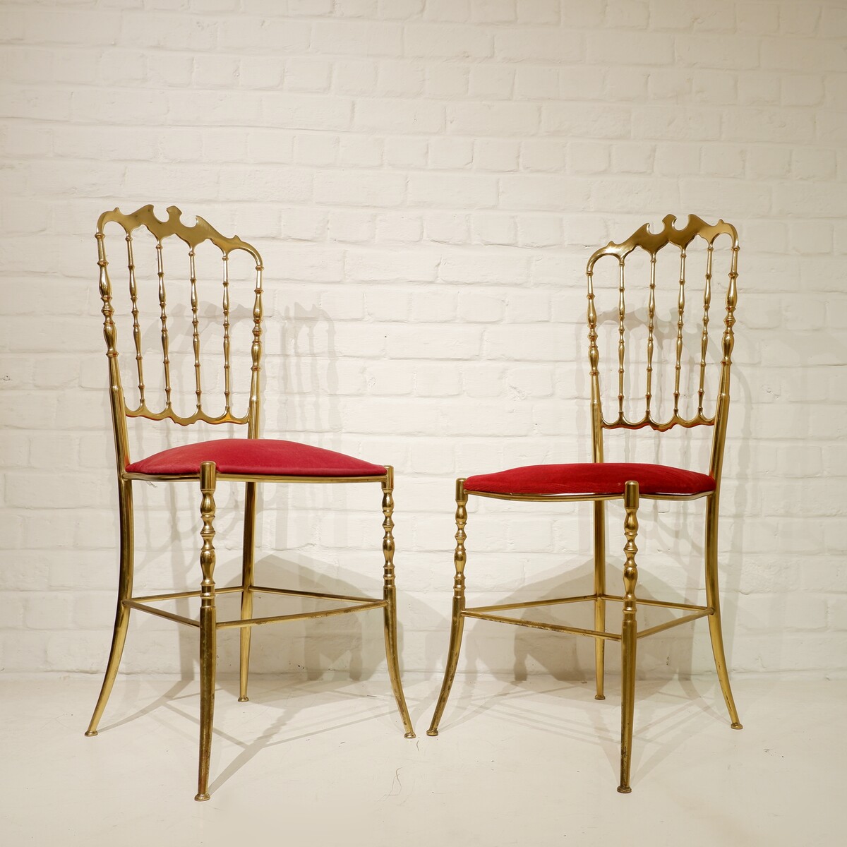 Polished Gilt Brass Chiavari Ballroom Chairs - 3 available (price per piece)