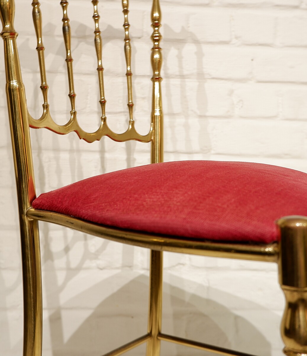 Polished Gilt Brass Chiavari Ballroom Chairs - 3 available (price per piece)