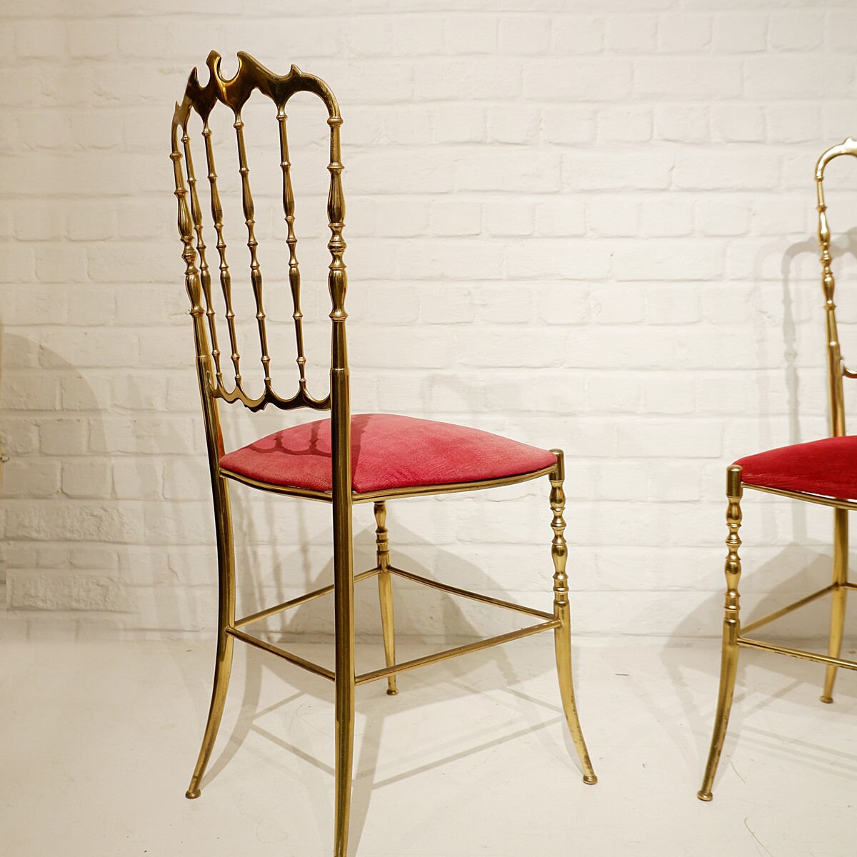 Polished Gilt Brass Chiavari Ballroom Chairs - 3 available (price per piece)