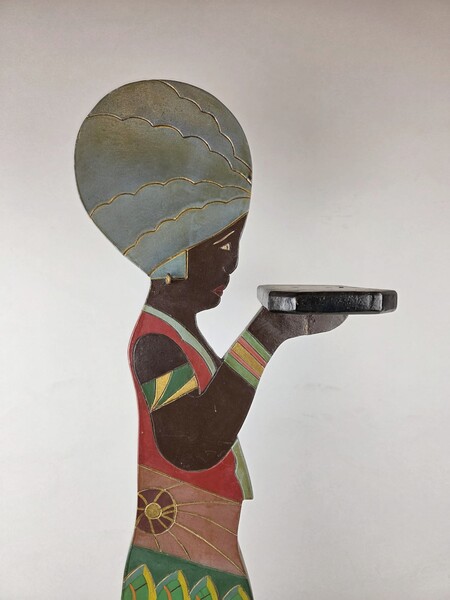 Polychrome wooden servant, early 20th century
