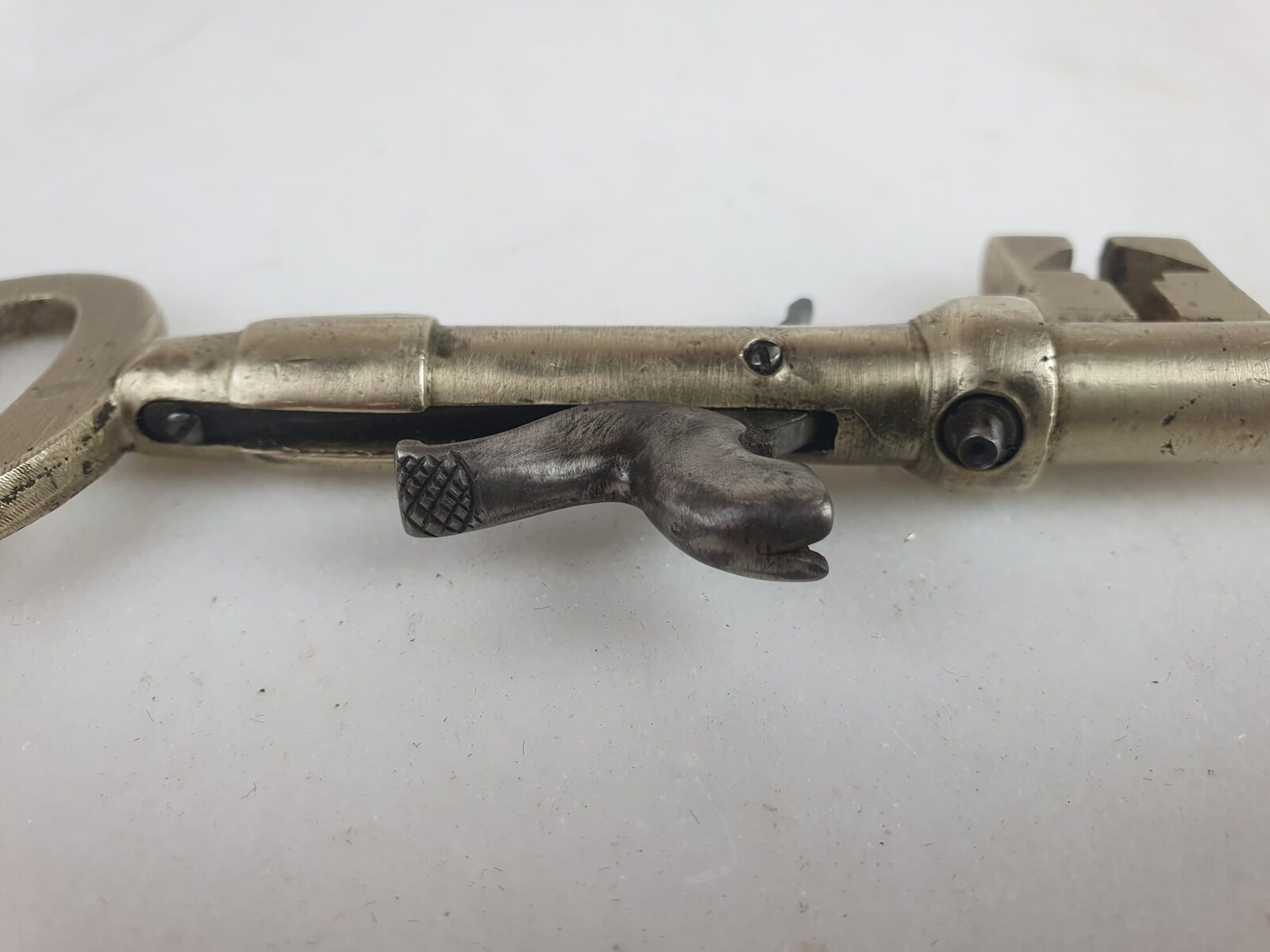 Rare Percussion Pistol Key, Retractable Trigger, Circa 1850