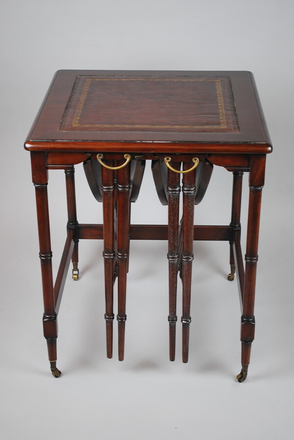 Regency Style Mahogany Nesting Tables