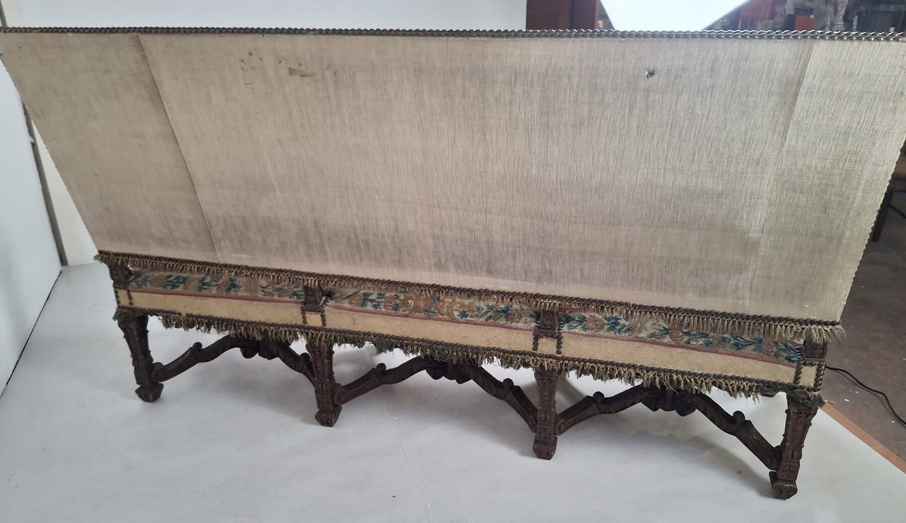 Renaissance-style sofa upholstered in tapestry, 19th century