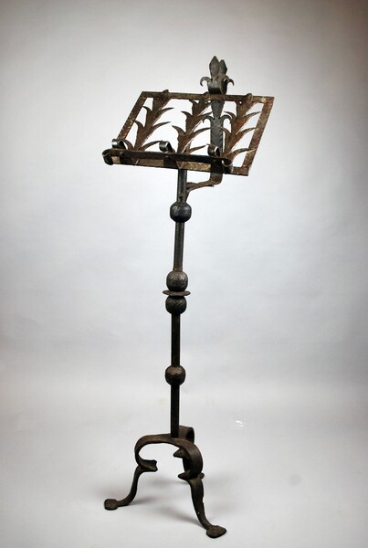 Renaissance style wrought iron lectern, 19th