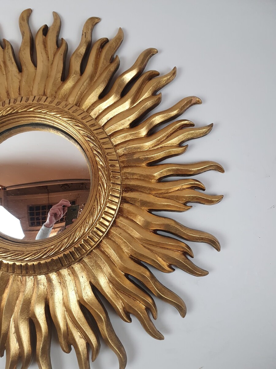 Resin sun mirror, circa 1960