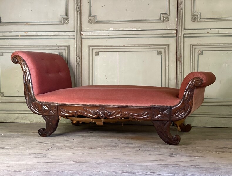 Rest Bed, Mahogany Sofa, Circa 1880