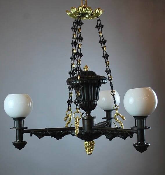 Restauration bronze chandelier