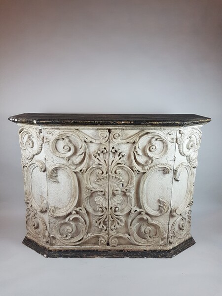 Rococo style dresser, Italian work partly 19th (Possibility of a pair)