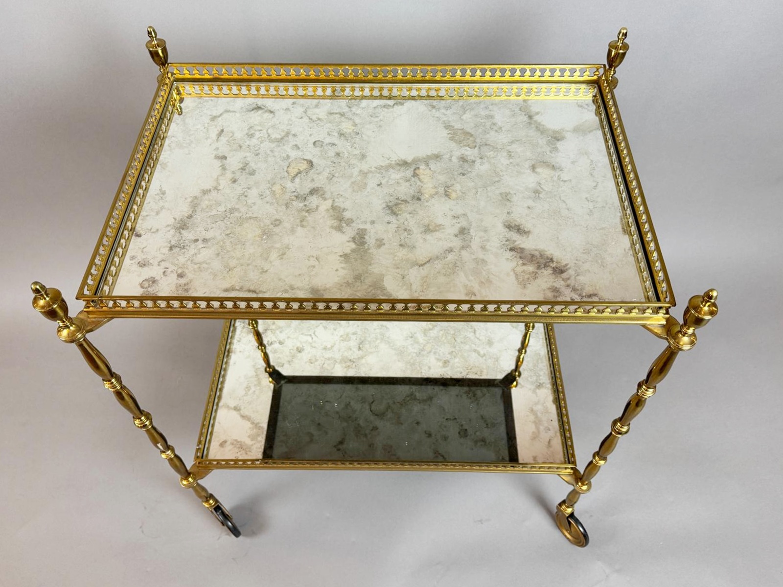 rolling serving cart from the 70s.