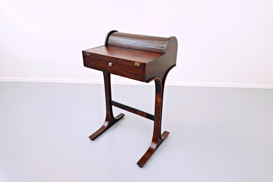 Rosewood secretary by Gianfranco Frattini for Bernini