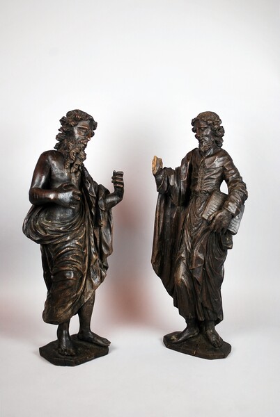 Saint Jerome and Saint Augustin, north of France, circa 1600