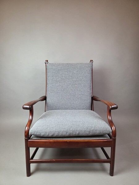 Scandinavian armchair in rosewood, circa 1970