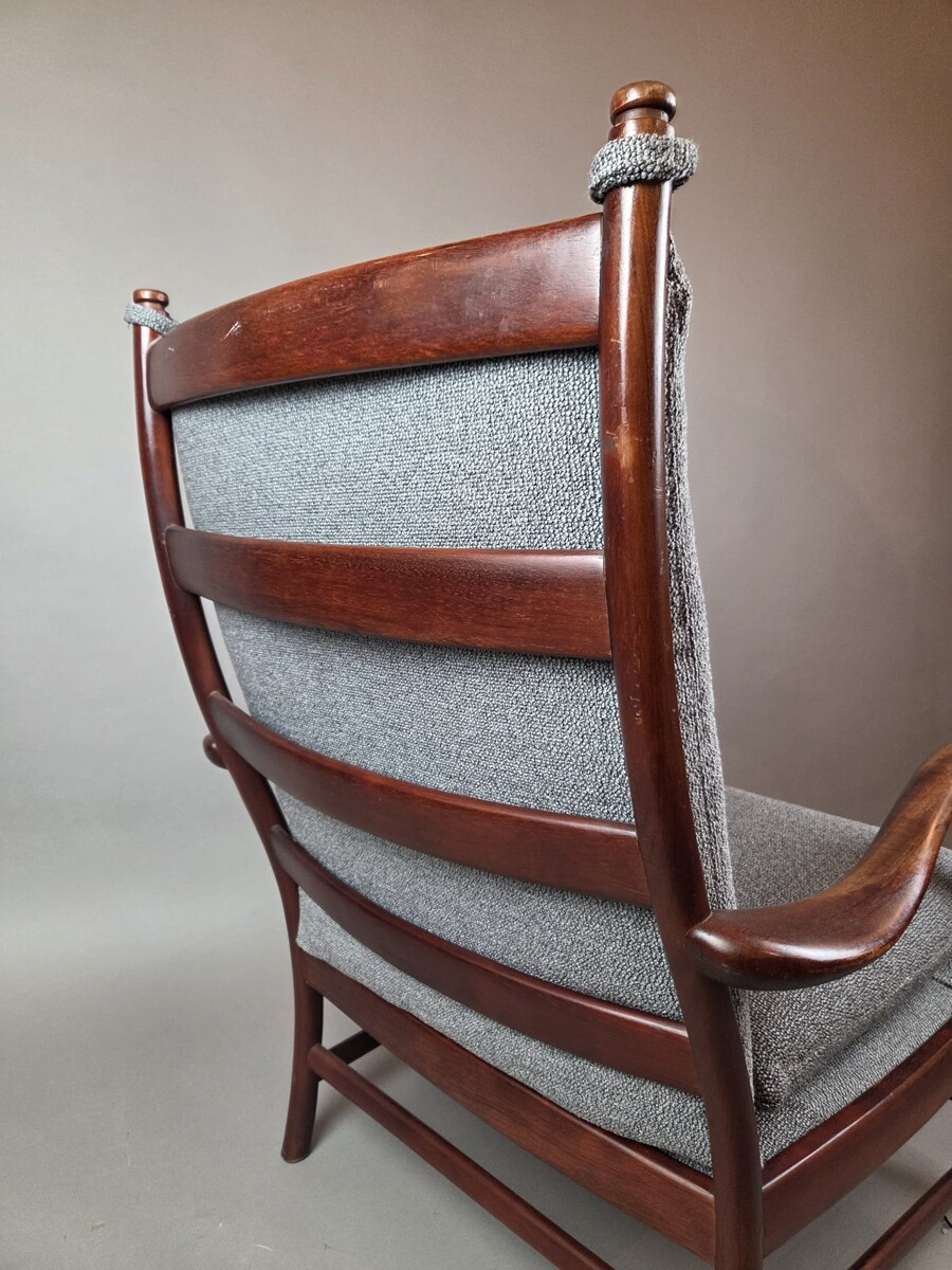 Scandinavian armchair in rosewood, circa 1970