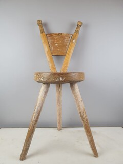 Scandinavian fir stool, Sweden circa 1960
