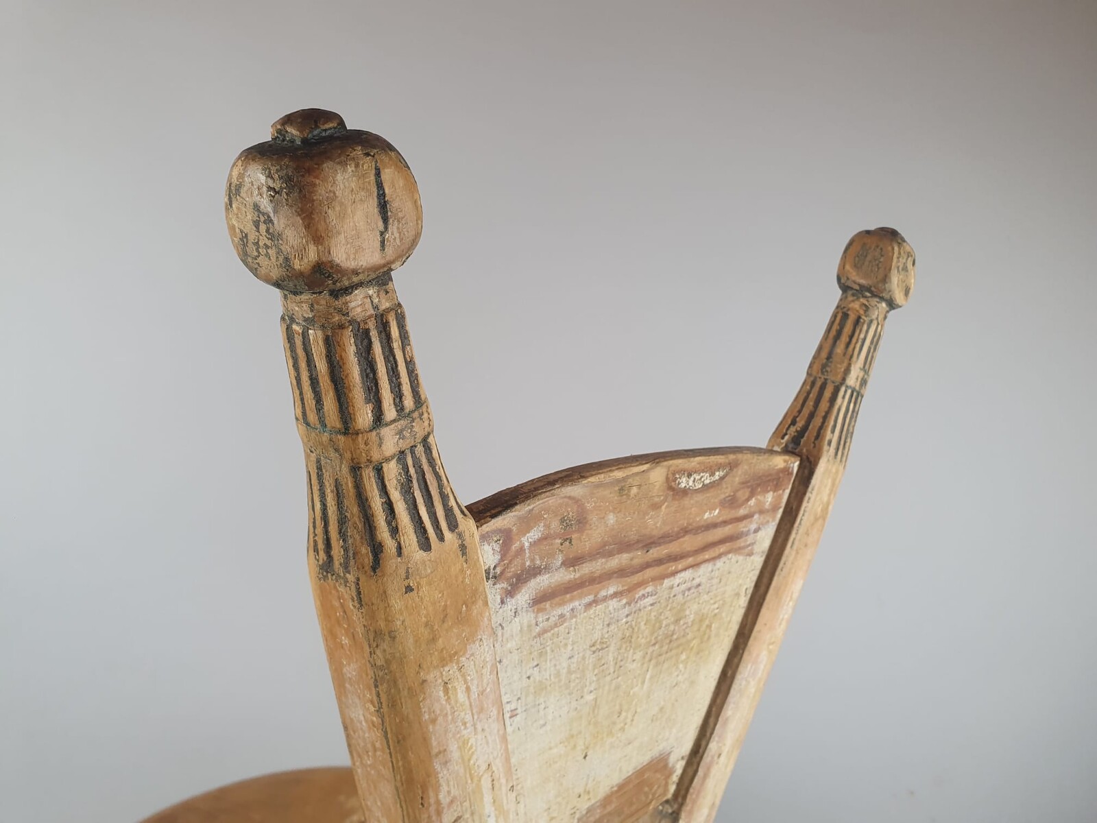 Scandinavian fir stool, Sweden circa 1960