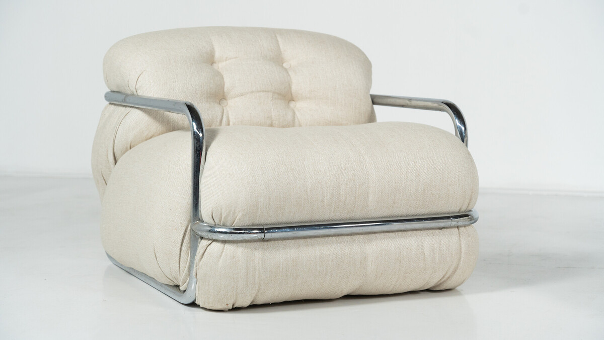 Set by Mario Sabot, Italy,1970s - New Upholstery 