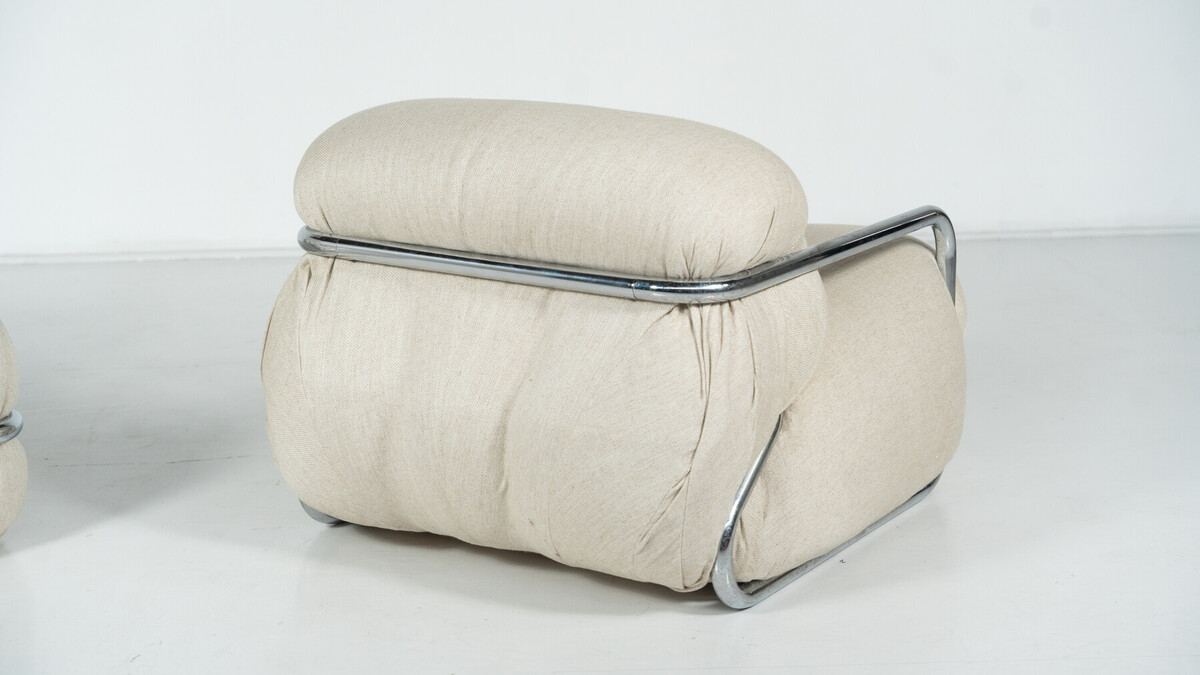 Set by Mario Sabot, Italy,1970s - New Upholstery 
