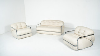 Set by Mario Sabot, Italy,1970s - New Upholstery 
