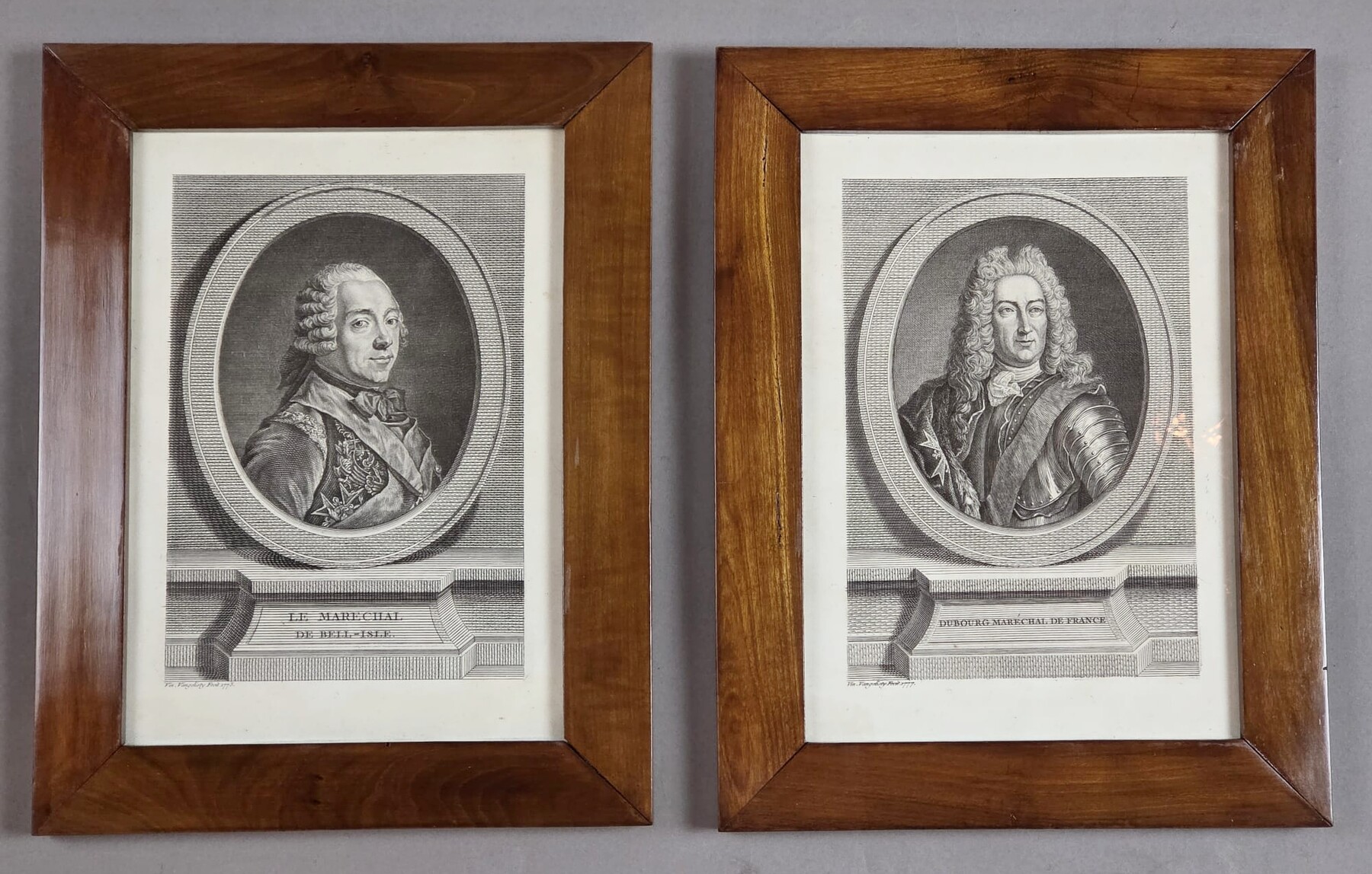 Set of 5 engravings 18th