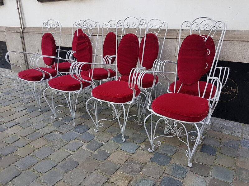 Set of 8 garden armchairs - perfect condition