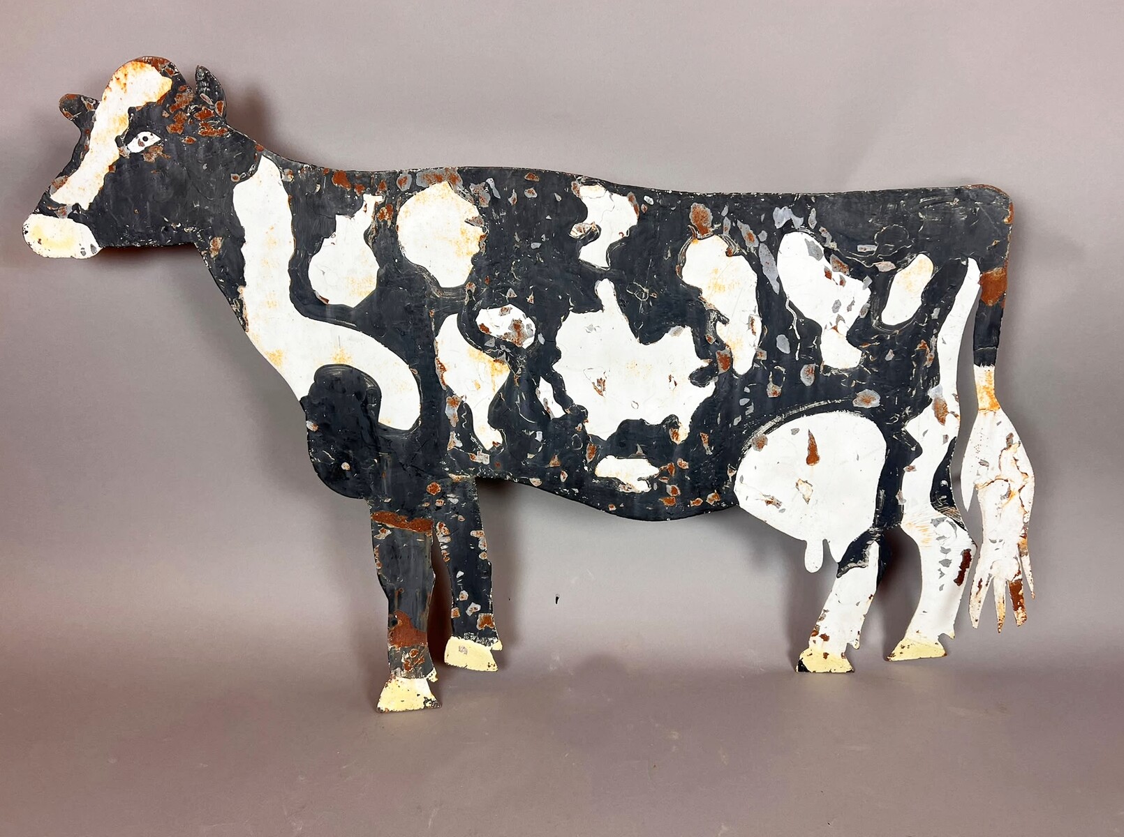 Sheet-metal butcher shop sign, 20th