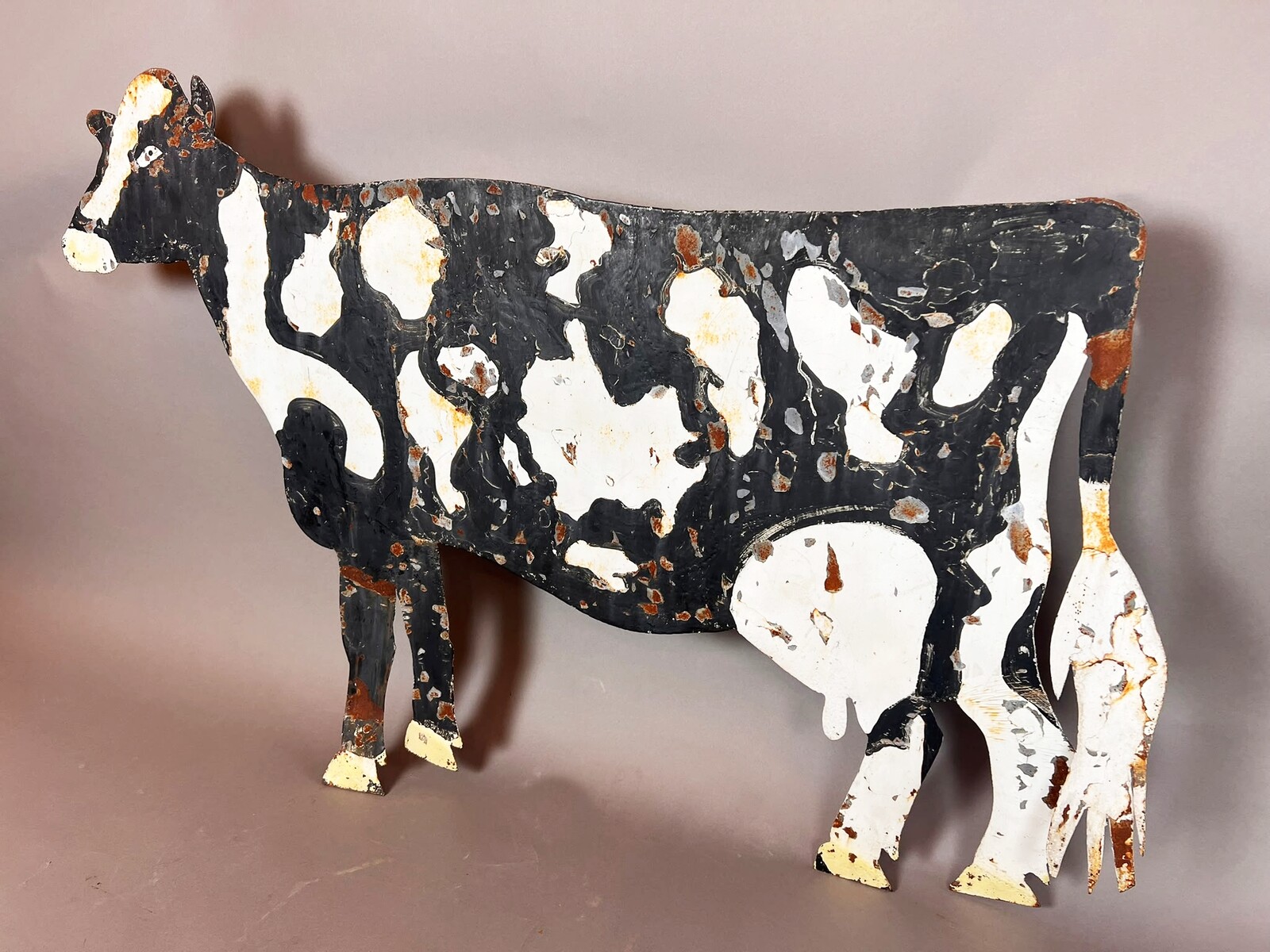 Sheet-metal butcher shop sign, 20th