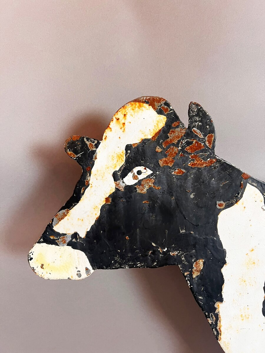 Sheet-metal butcher shop sign, 20th