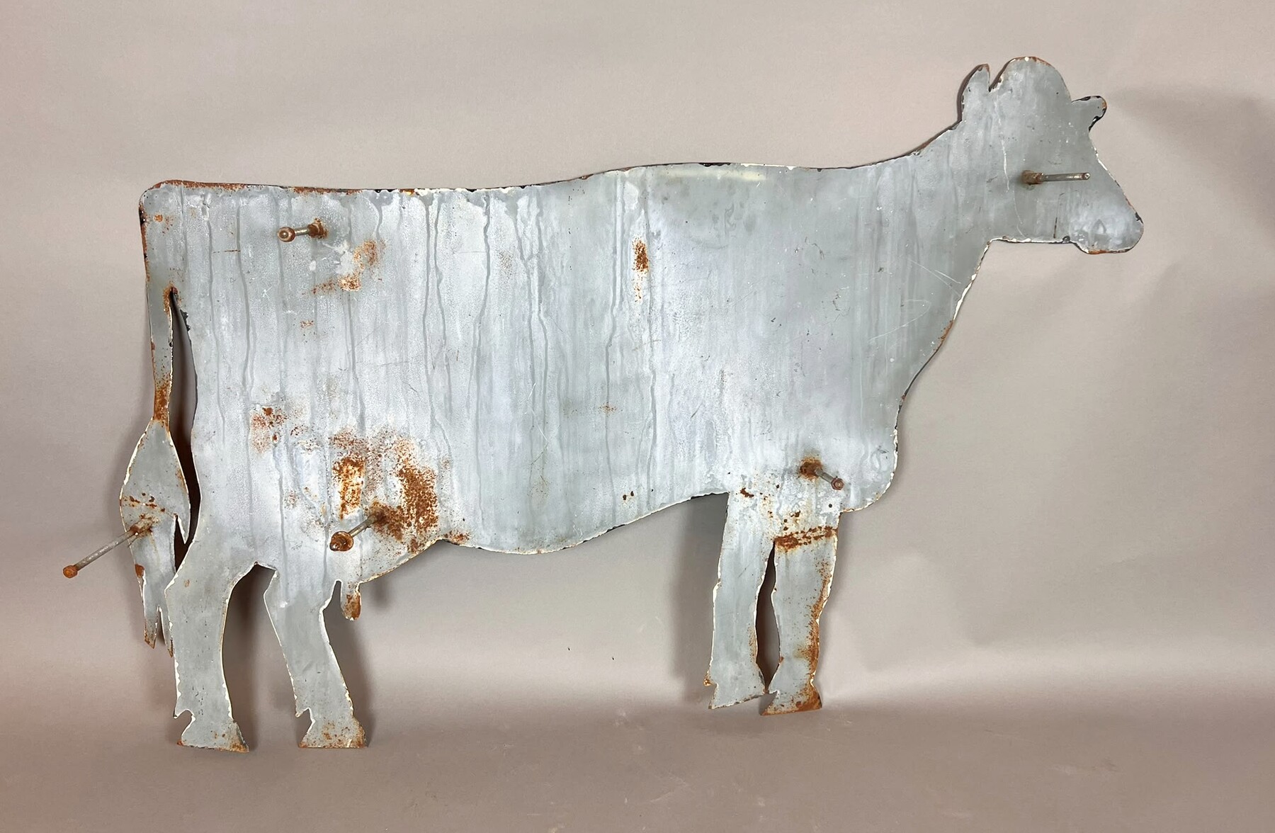 Sheet-metal butcher shop sign, 20th