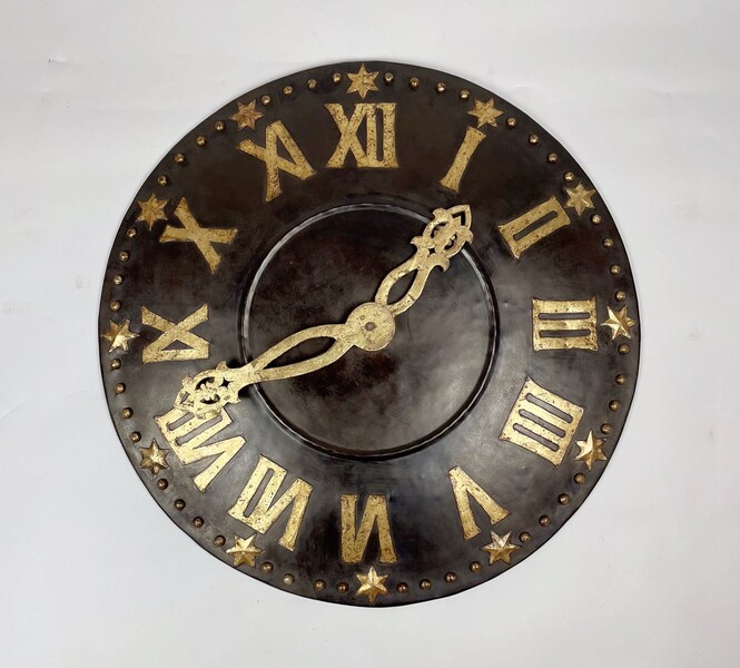 Sheet metal clock dial, 19th