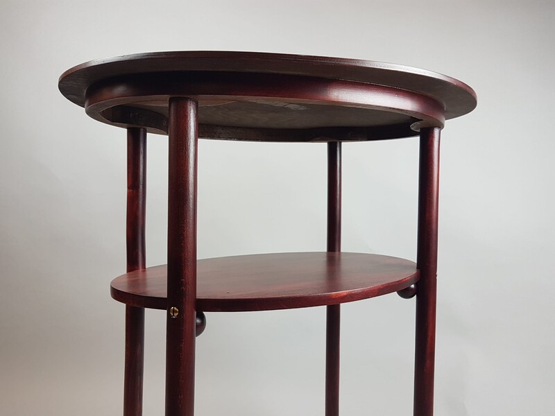Side table in mahogany-stained beech,Josef Hoffmann