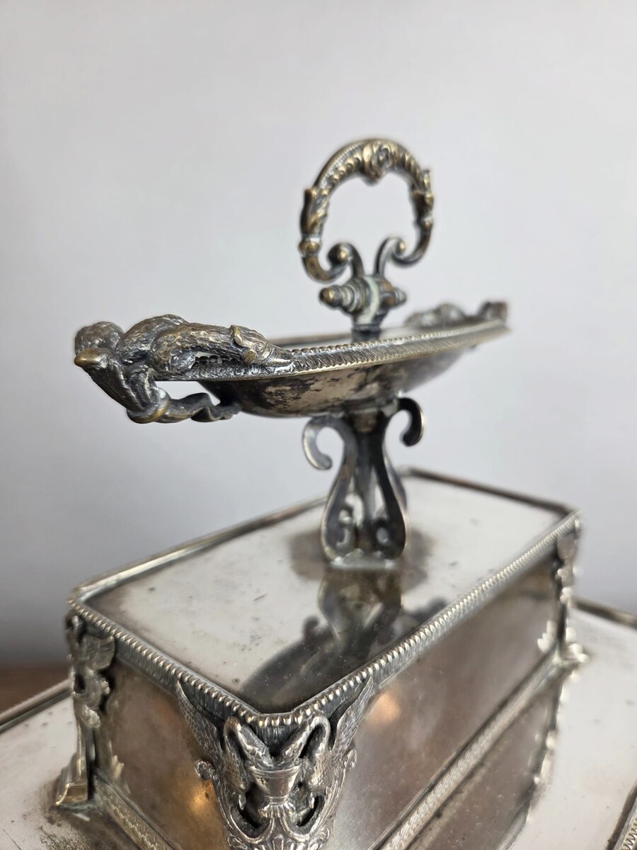 Silver-plated metal centerpiece, 19th