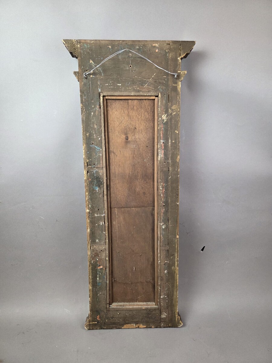 Small gilded wooden mirror between two mirrors, 18th century