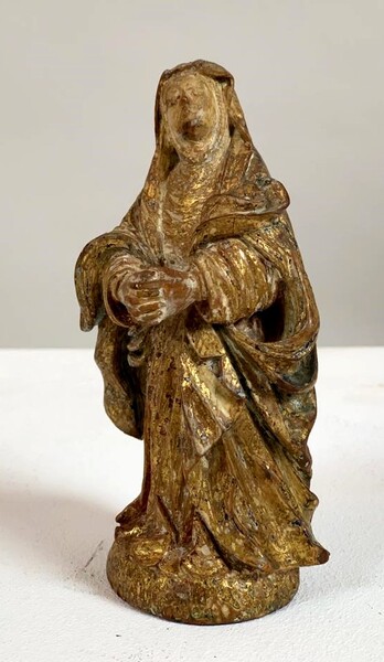 Small polychrome virgin - 18th century