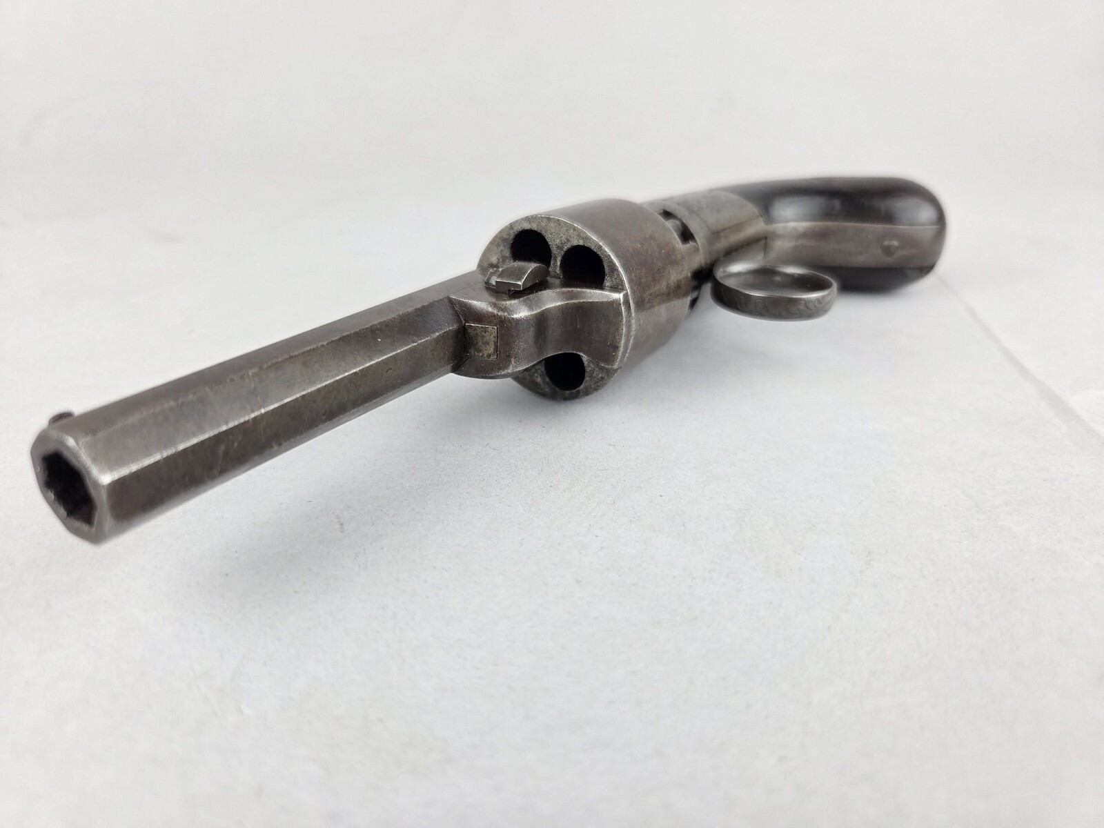 Small transition pistol signed Herman Breveté, Liège circa 1850