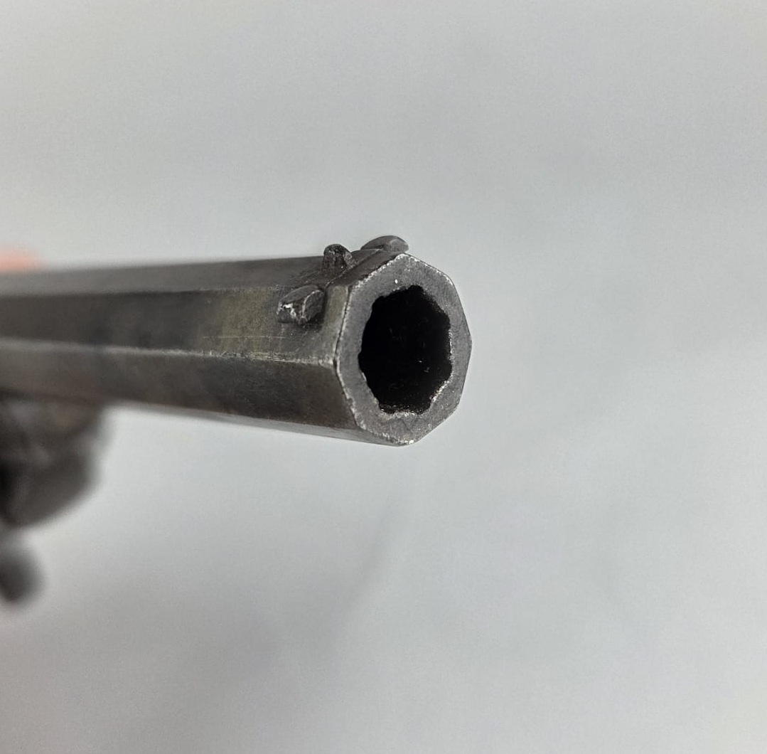 Small transition pistol signed Herman Breveté, Liège circa 1850