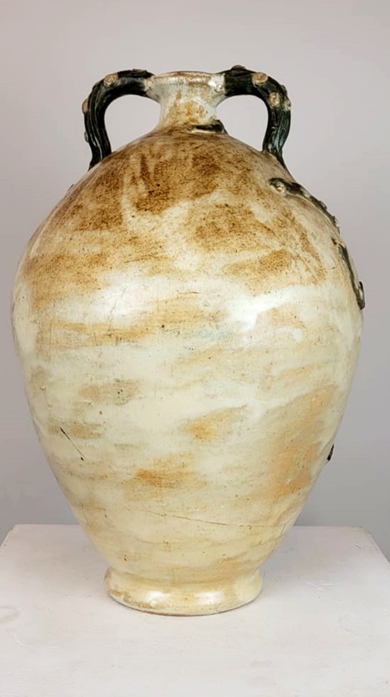 Stoneware vase signed Jean Pierre Delesenne - Belgium